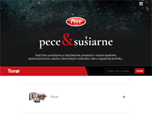 Tablet Screenshot of pece.sk